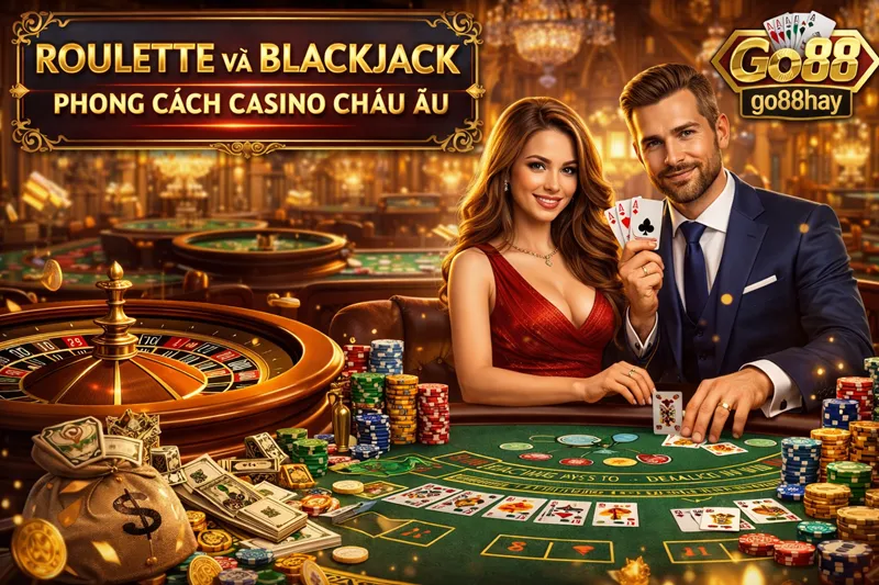 go88 Roulette Và Blackjack – Phong Cách Casino Châu Âu